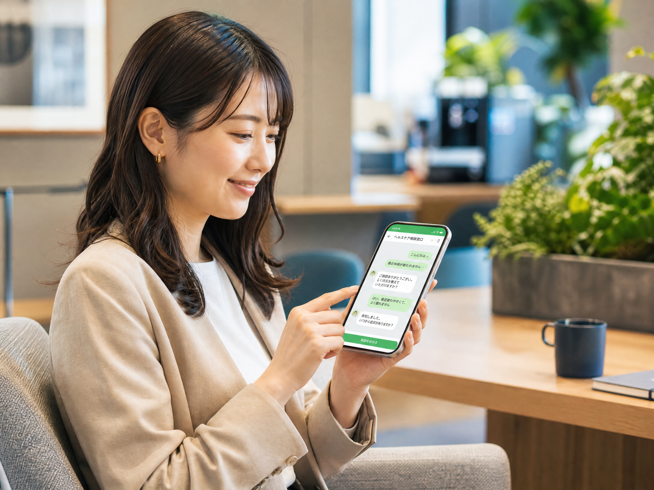 LINEで看護師に相談